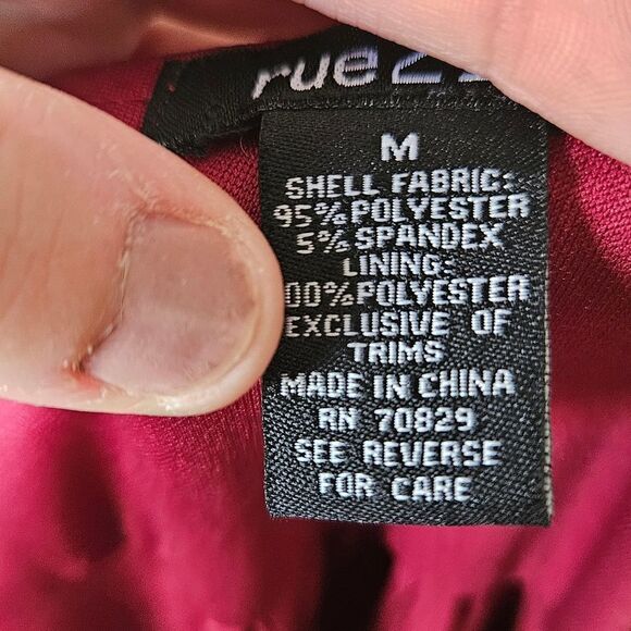 Rue 21 Floral Burgundy Dress - Picture 9 of 9